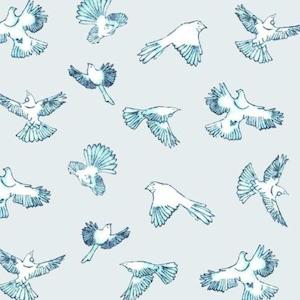 Dawn Chorus NZ Wallpaper - Teal