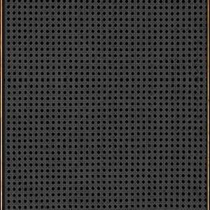 Natural Cane Webbing Wallpaper - Black