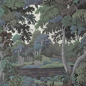 Plantasia Hybrid Mural Wallpaper - House of Hackney - Amazonite