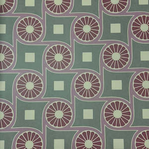 Purple Wallpaper: Retro Oranges Wallpaper - Purple/Grey