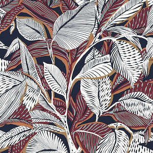 Yellow Wallpaper: Riviera Lagoon Wallpaper - Terre Cuite