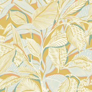 Riviera Lagoon Wallpaper - Citron