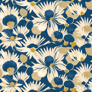 Yellow Wallpaper: Suiren Wallpaper - Indigo