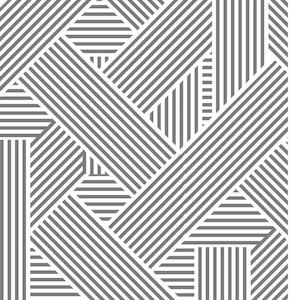 Lines Wallpaper - Lines Big Scale Light Grey - Custom Sized Wallpaper Mural (per m2)