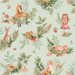 Animal Wallpaper: Forest Friends Wallpaper
