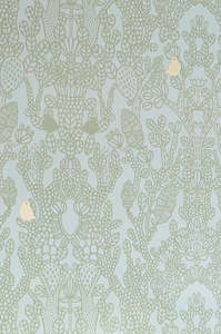 Bird Wallpaper: Amelie Wallpaper - Green