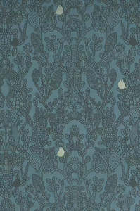 Bird Wallpaper: Amelie Wallpaper - Petrol