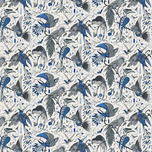 Audubon by Emma J Shipley Wallpaper - Blue