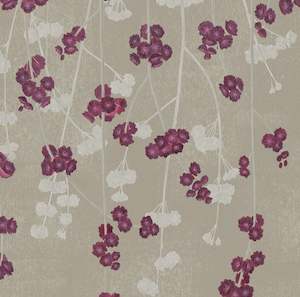 Tropical Wallpaper: Cherry Blossom Wallpaper - Cerise