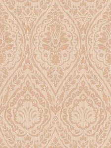Textured Damask Textured Wallpaper - Beige/Cream