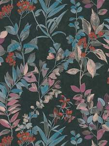 Meadow Whisper - Architects Wallpaper - Multi Black