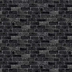 Faux Effect: House Brick Wallpaper - Charcoal