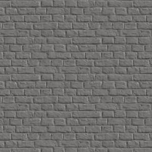 Faux Effect: Brick Wall Wallpaper - Charcoal Grey