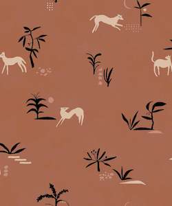 Prehistoric Animal Wallpaper - Red