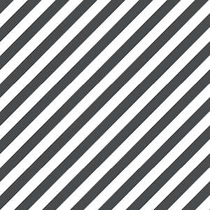 Large Diagonal Stripes Wallpaper - Black and White