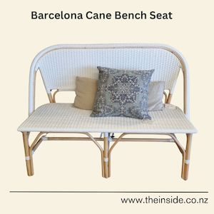 Rattan: Barcelona Rattan Bench Seat SALE - PICK UP ONLY