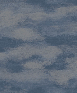 Alchemy: Sample - Stratus - Metallic Cloud Wallpaper - Navy- Discontinuing