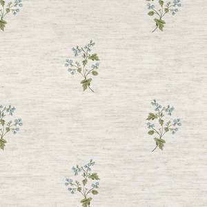 Forget Me Not Bloom Britannia Eco Friendly Curtain Fabric