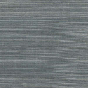 Sample - Bali 2 - Grasscloth Wallpaper - Smokey Grey Blue
