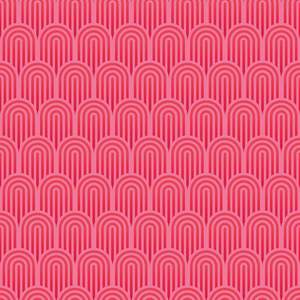 Retro Arch Wallpaper - Bright Pink