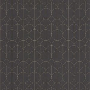 Art Deco Wallpaper: Reflect 1930 Wallpaper - Black