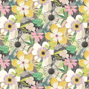 Stripe Wallpaper: Floral Riot Wallpaper - Ohpopsi - Safari