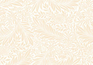 Floral Wallpaper: Leaf Vine Wallpaper - Butter