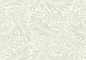 Floral Wallpaper: Leaf Vine Wallpaper - Sage