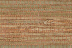 Genuine Grasscloth Wallpaper - Orange Jam