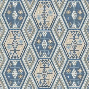 Mulberry Home Buckland Wallpaper - Blue