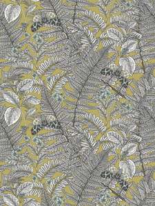 Wild Ferns Wallpaper - Olive