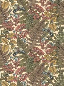 Wild Ferns Wallpaper - Warm Spice