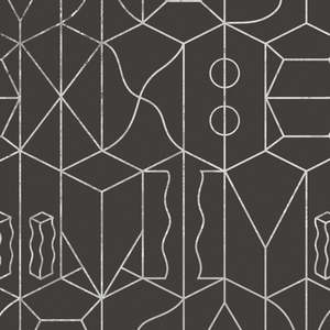 Never Ending Foil by Suzan Hijink Wallpaper - Silver Brown