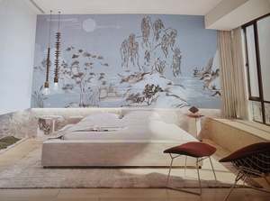 Boulevard Grasscloth Moonlight - Gilver - Custom Sized Wallpaper Mural (per m2)