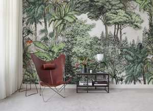 Tree Wallpaper: Secret Garden Custom Sized Wallpaper Mural (per m2) - Lush