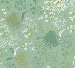 Bloom Wallpaper - House of Turnowsky - Green/White