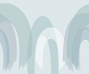 Fantasy Arch - Custom Sized Wallpaper Mural (per m2) - Blue