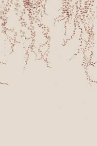 Murals 1: Aralia - Sandberg - Custom Sized Wallpaper Mural (per m2) -Burgundy