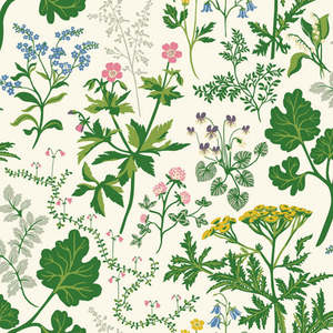 Lillian Wallpaper - White