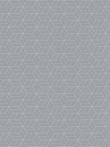 Abstract Allure - Geometric Metallic Wallpaper - Grey