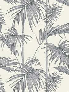 Shadows of Palm Wallpaper - Grey