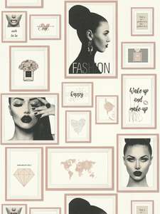 Parisian Portrait - Modern Wallpaper - Beige