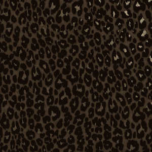 Makucha Flock Wallpaper - Umber