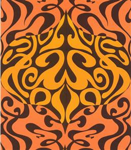 Woodstock Wallpaper - Orange