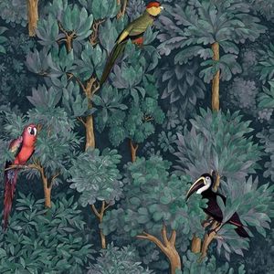 Instock Wallpaper: Botanist Wallpaper - Teal - Last 24 Rolls