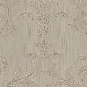 Tesutto Damask Wallpaper - Dark Brown