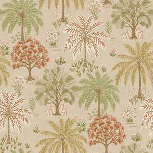 Tree Wallpaper: Solana Wallpaper - Coral/Beige