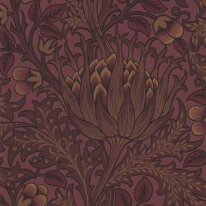 Artichoke Wallpaper - William Morris - Wine