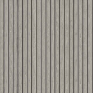 Sample - Acacia Wood Slat Wallpaper - Grey