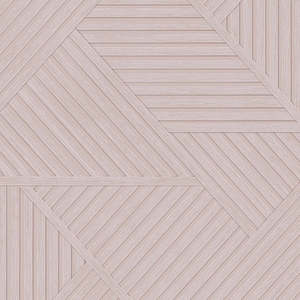 Cascading Gardens: Elba - Geometric Wood Panel Wallpaper - Pink - Last 10 Rolls
